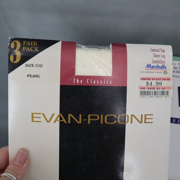 Silky Sheer Panty Hose Bundle Womens C/D Vintage Y2K Classic Romantic Coquette - Picture 2 of 9